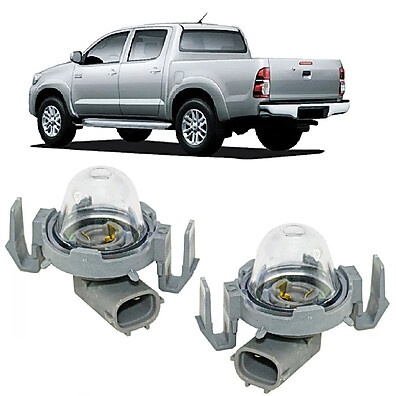 Par Lanterna Placa Hilux 2005-2014 com Soquete – Luz Traseira