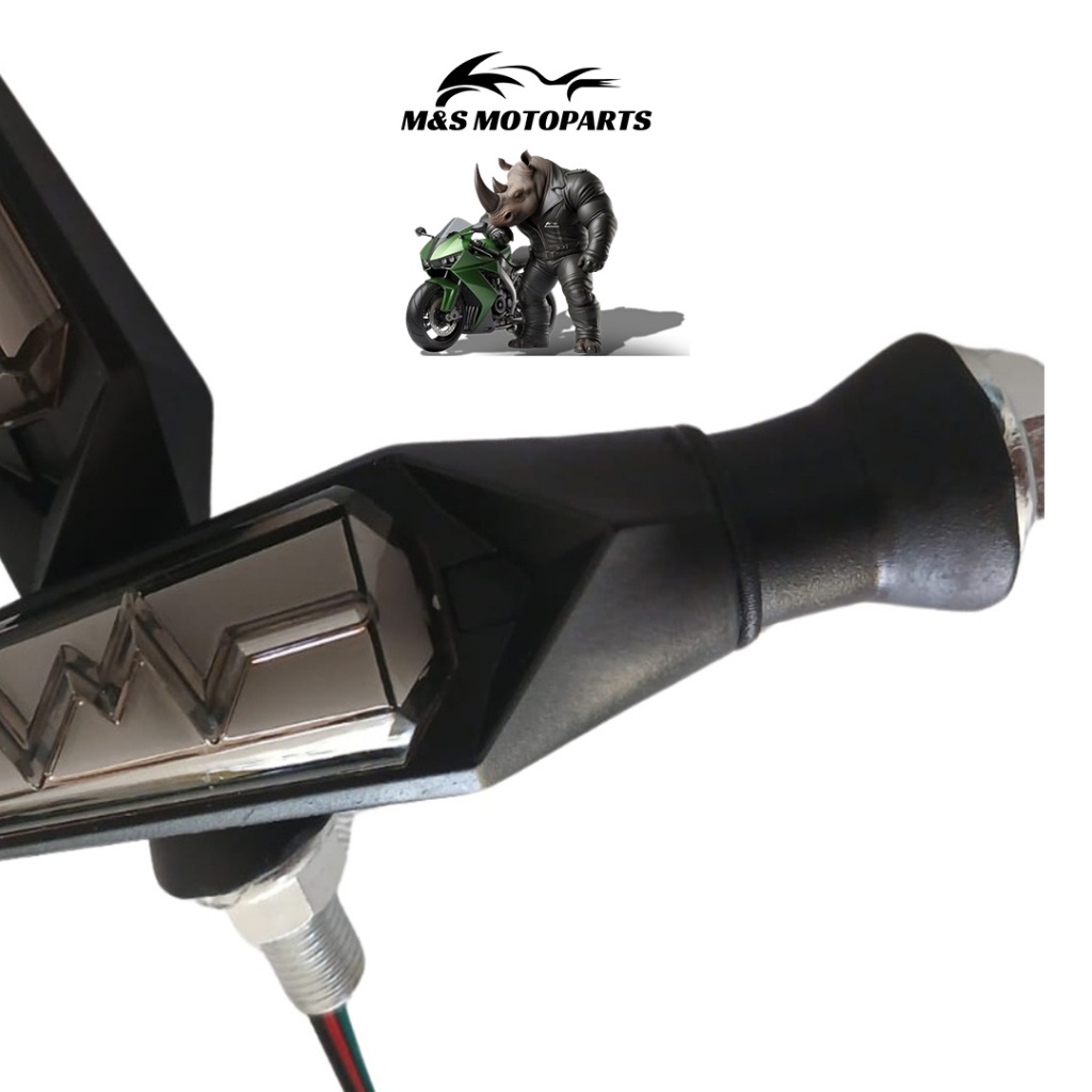 Pisca Sequencial LED Azul 12V para Moto - Par