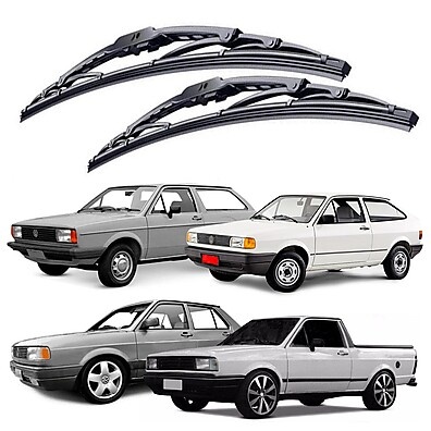 Par Palhetas Limpador Para-brisa Ferro para Gol, Parati e Saveiro