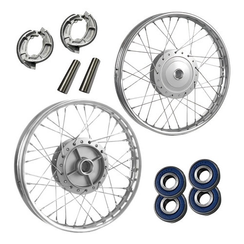 Par Roda CG Titan 150: Tambor, Lona e Rolamento