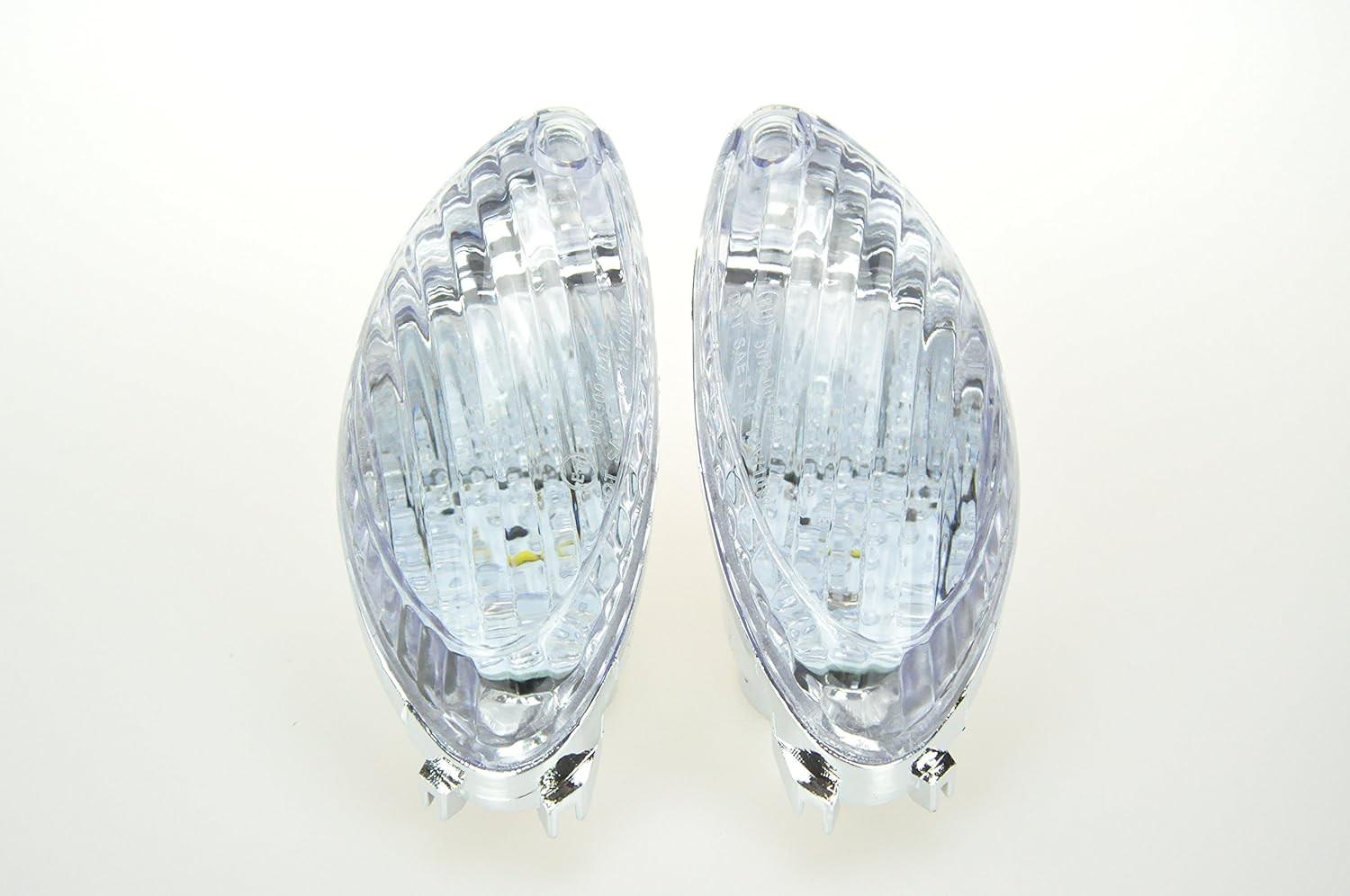 Luzes de Seta LED Transparentes para Suzuki Hayabusa GSXR1300 (08-10) - Traseira