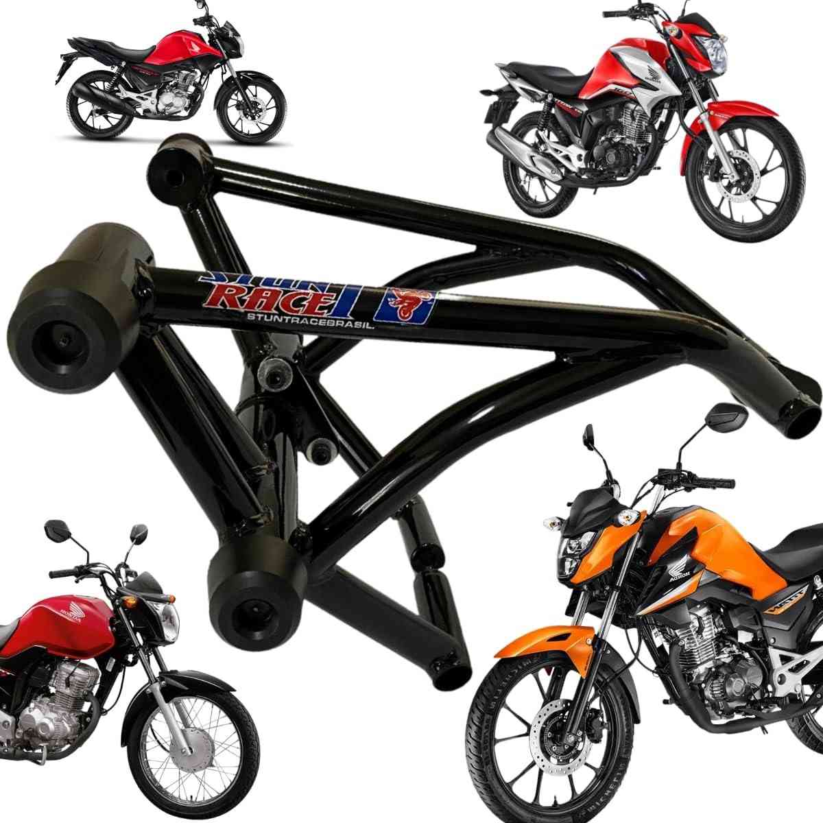 Protetor Stunt Race para Honda CG 160 Titan/Fan/Start/Cargo: Segurança e Estilo para Sua Moto