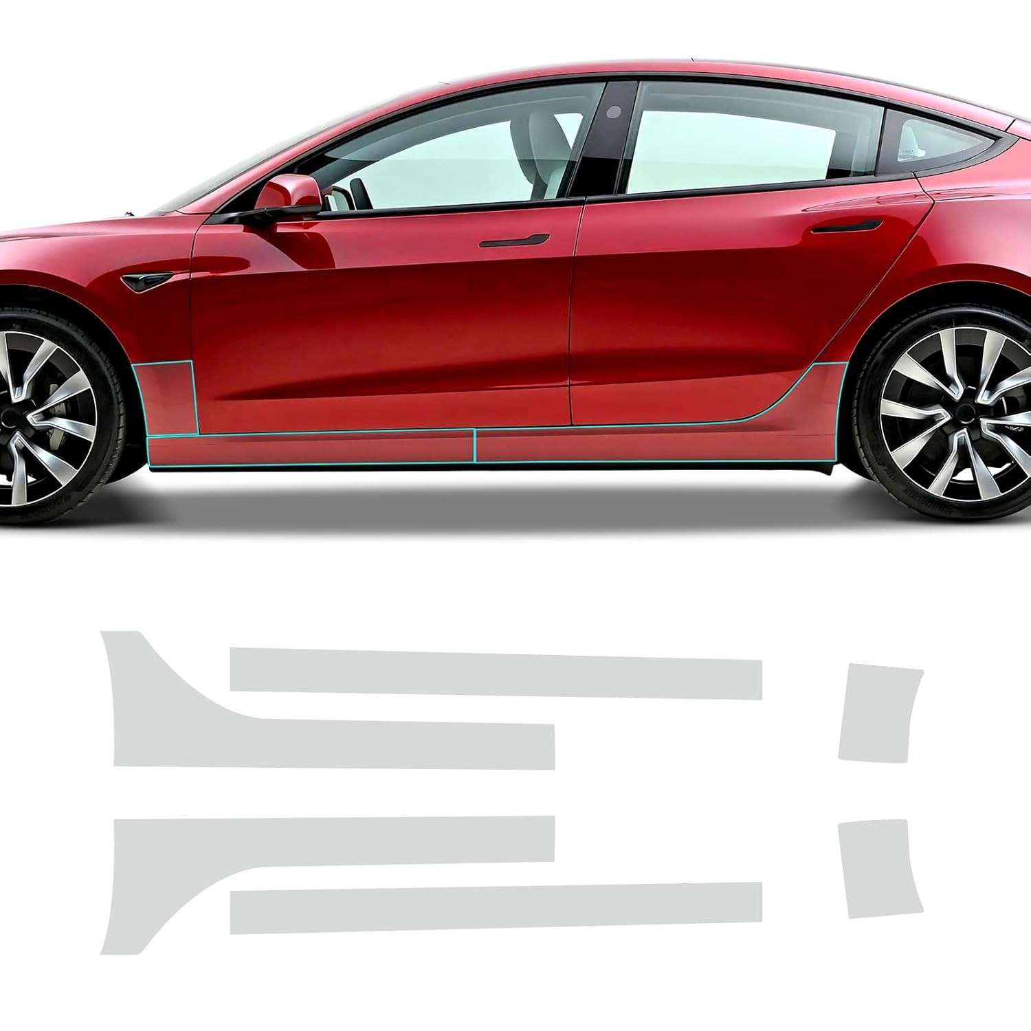Película Protetora PPF para Tesla Model 3 2017-2024 | TPU 8,5 Mil Transparente Antiarranhões