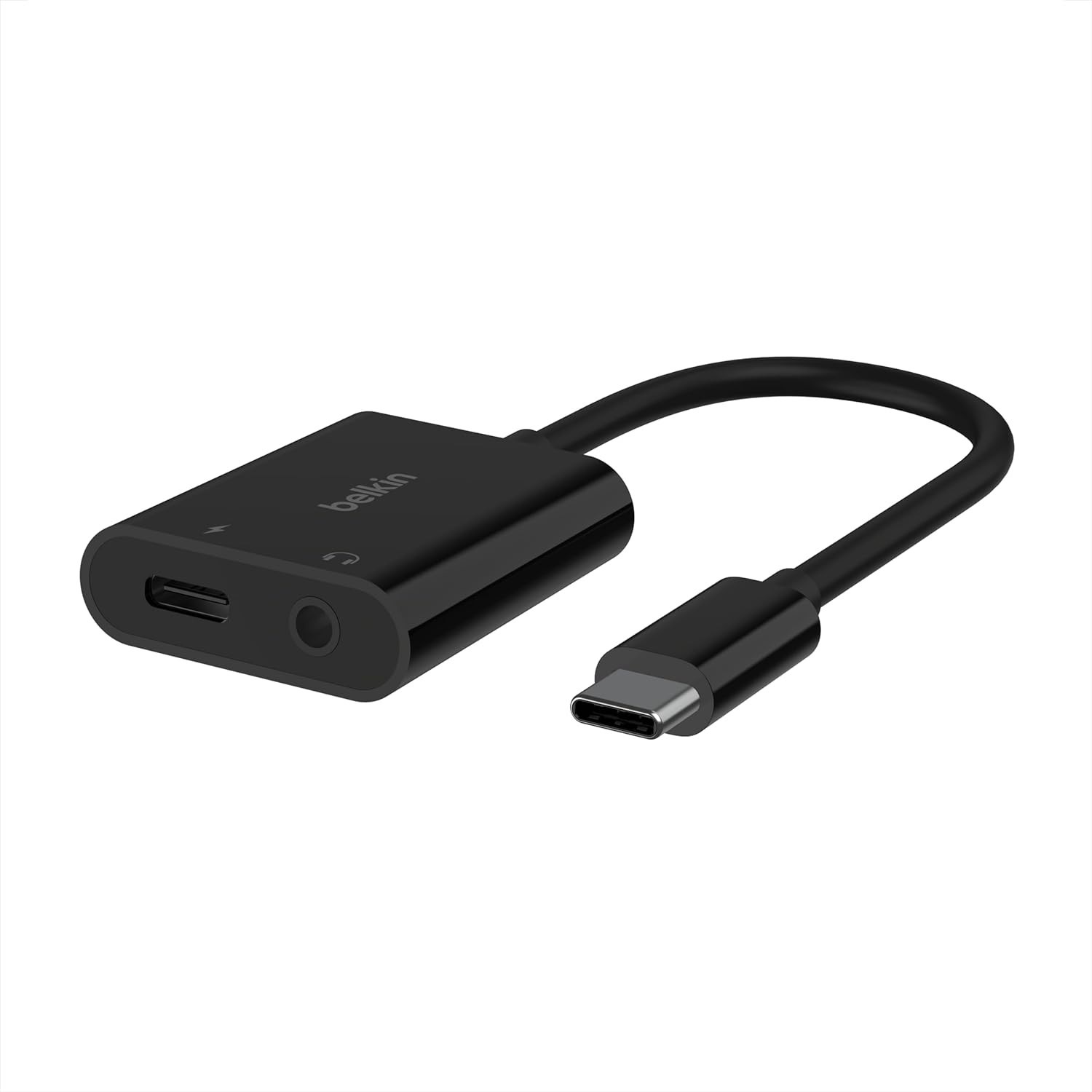 Belkin RockStar™ USB-C para Áudio 3.5mm com Carregamento Simultâneo | Compatível com iPad Pro, Galaxy, Pixel e Mais