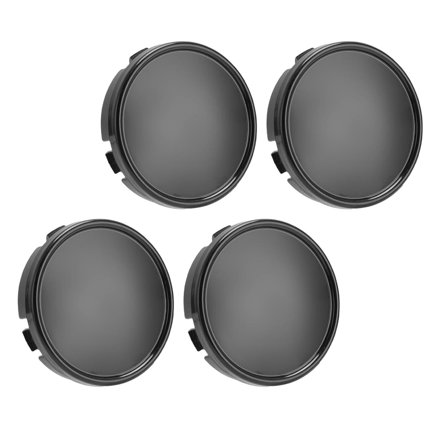 Kit 4 Calotas Centro Roda ABS 65mm Preto - Upgrade para Volvo S60, XC60, XC90 e Mais!