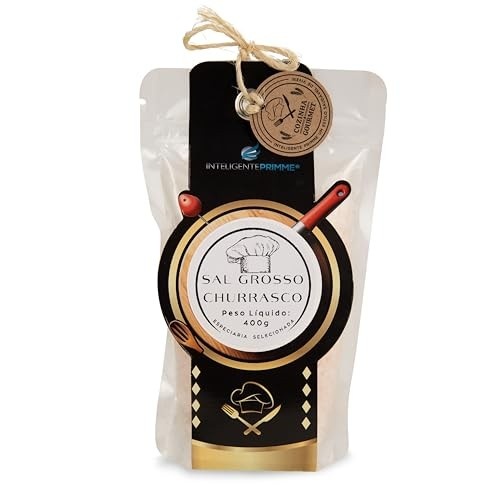 Inteligente Primme Sal Grosso para Churrasco, Tempero Gourmet, 400g