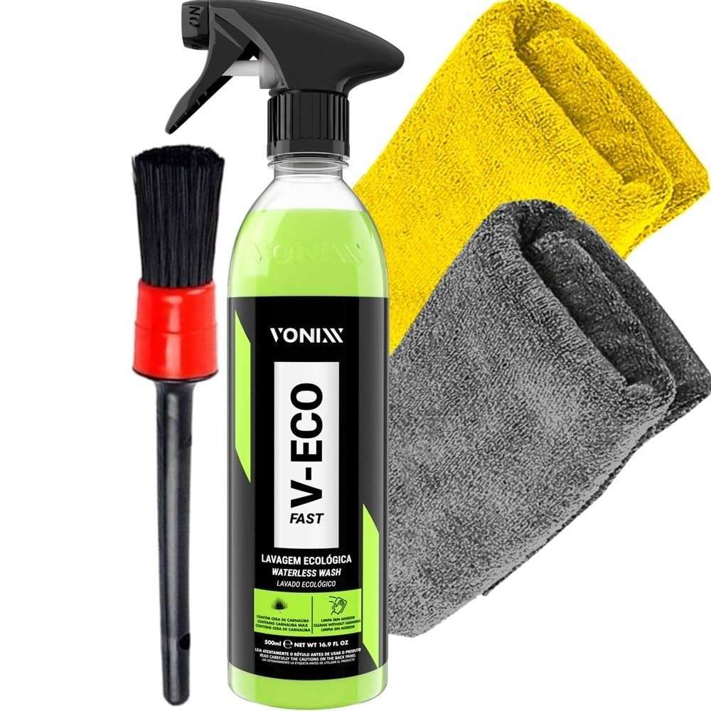 Kit Lavagem Ecológica Vonixx V-eco Fast 500ml: Limpeza Rápida e Detalhada para seu Carro