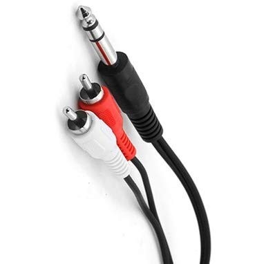 Cabo RCA P10 Estéreo 5m: Conexão Impecável para seu Áudio!