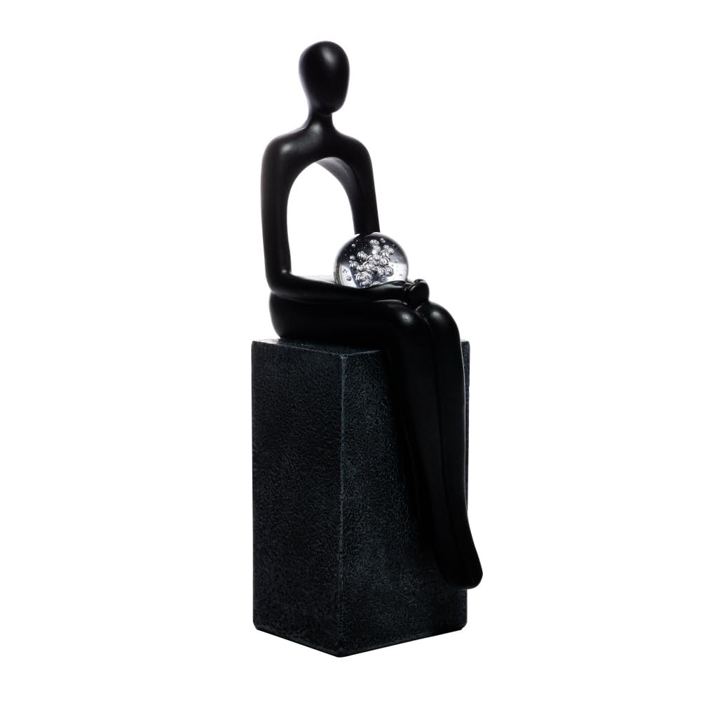 WOLFF - Figura Decorativa Tesouro em Resina | 7x8,5x24cm | Design Encantador para Decoração
