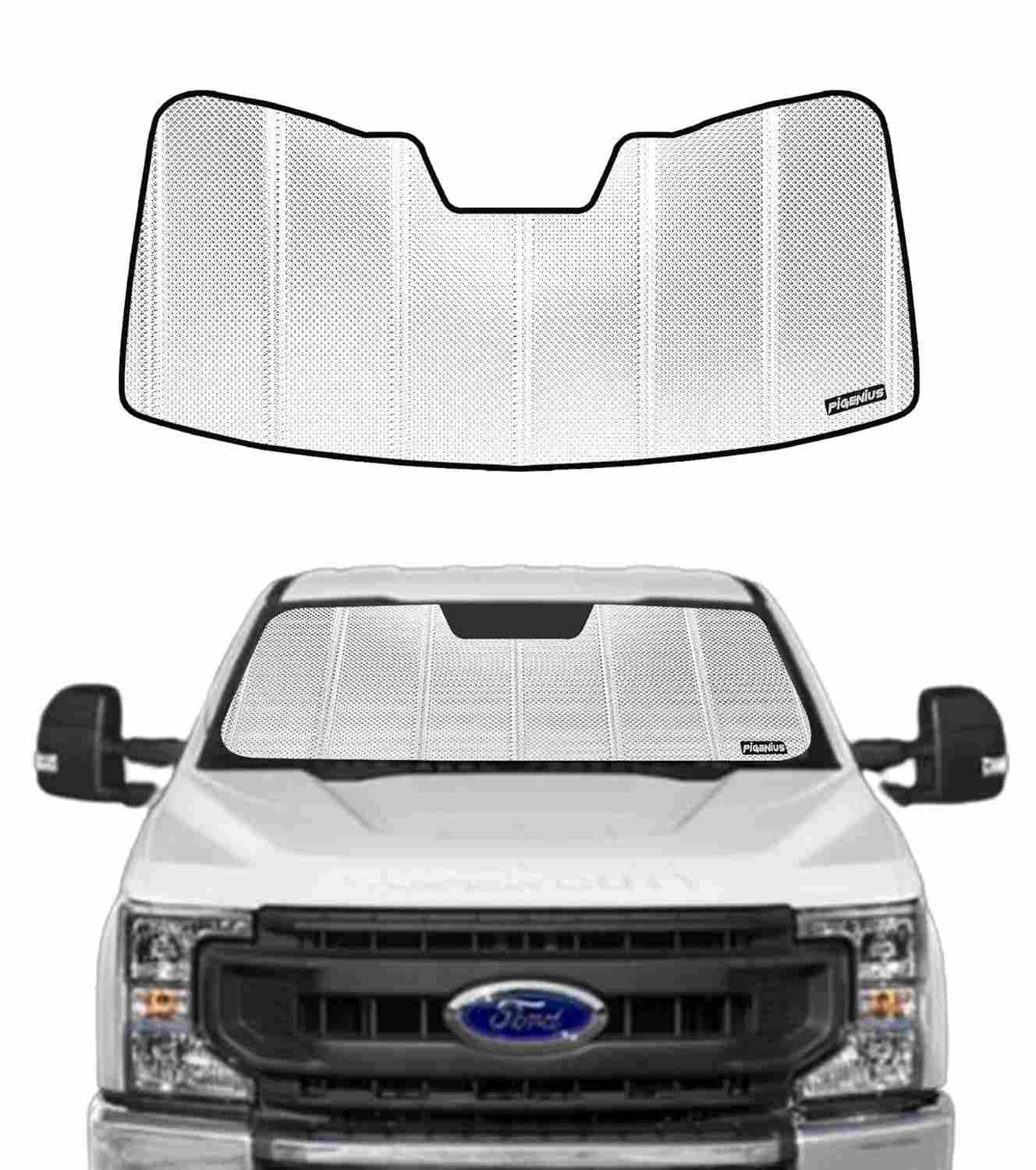 Para-brisas Refletivo Alumínio para Ford F-250/F-350 Super Duty 2017-2022 | Proteção Solar Máxima 2024