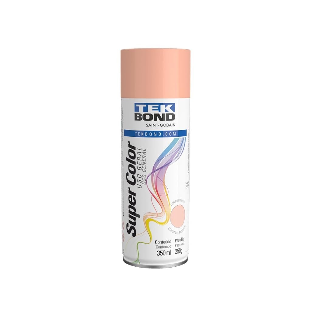 Tinta Spray Rosa Aerossol TekBond 350ml: Acabamento Profissional para Seus Projetos