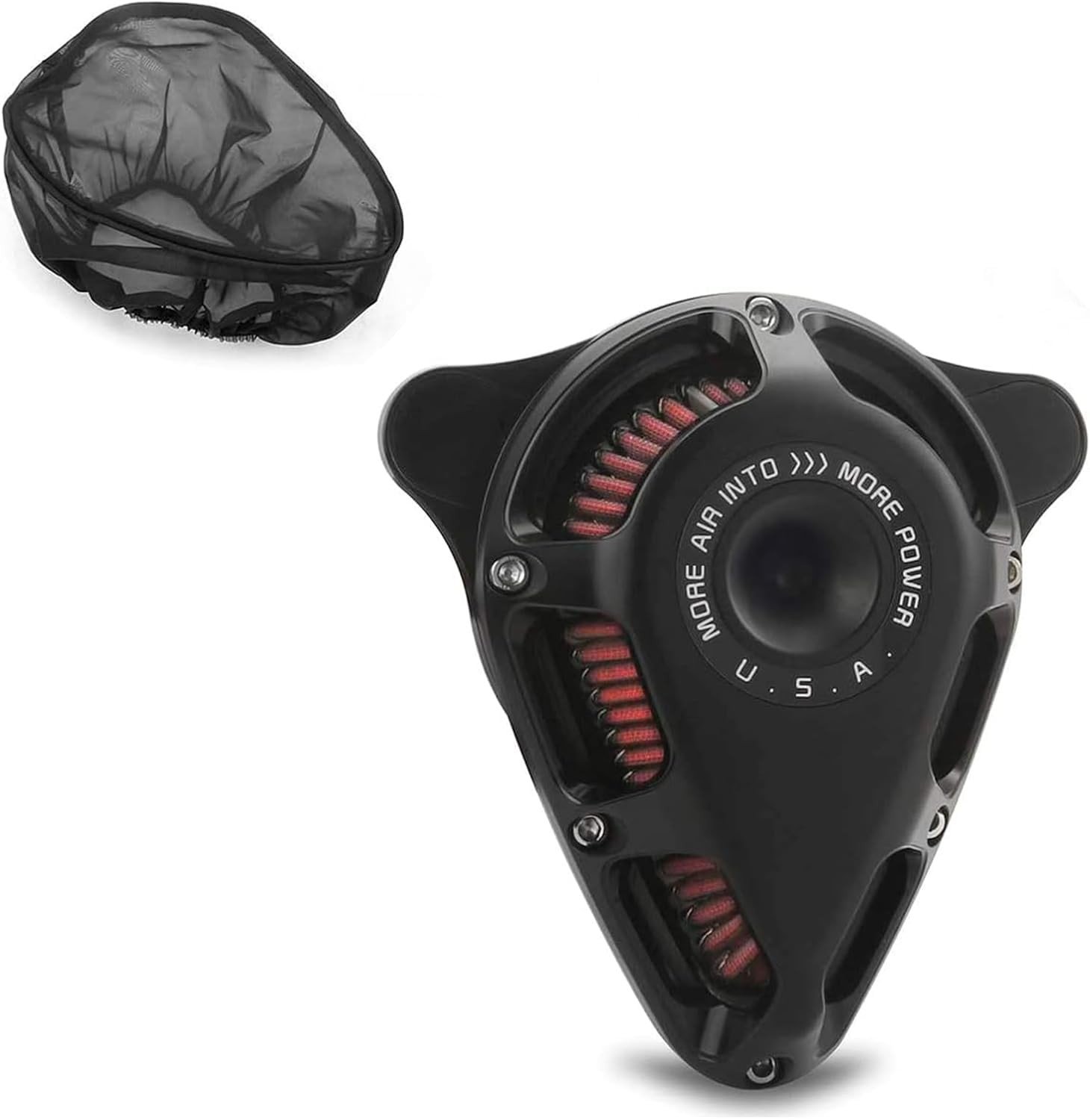 Filtro de Ar Giratório para Harley Davidson: Performance e Estilo (Preto)