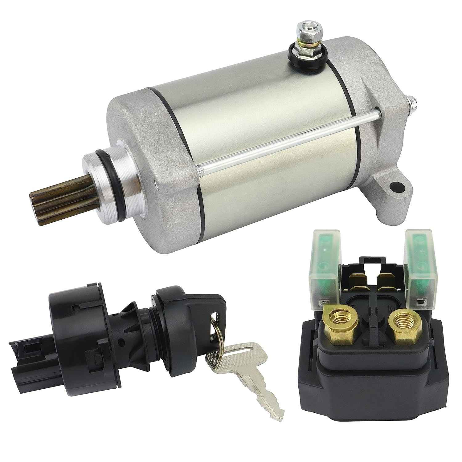 Partida Completa com Relé e Ignição para Yamaha Rhino 450/660 - Qualidade OEM