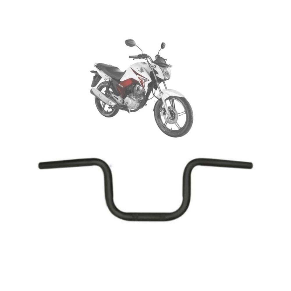 Guidão GVS Preto para Honda CG Titan 150: Estilo e Controle para Sua Moto!