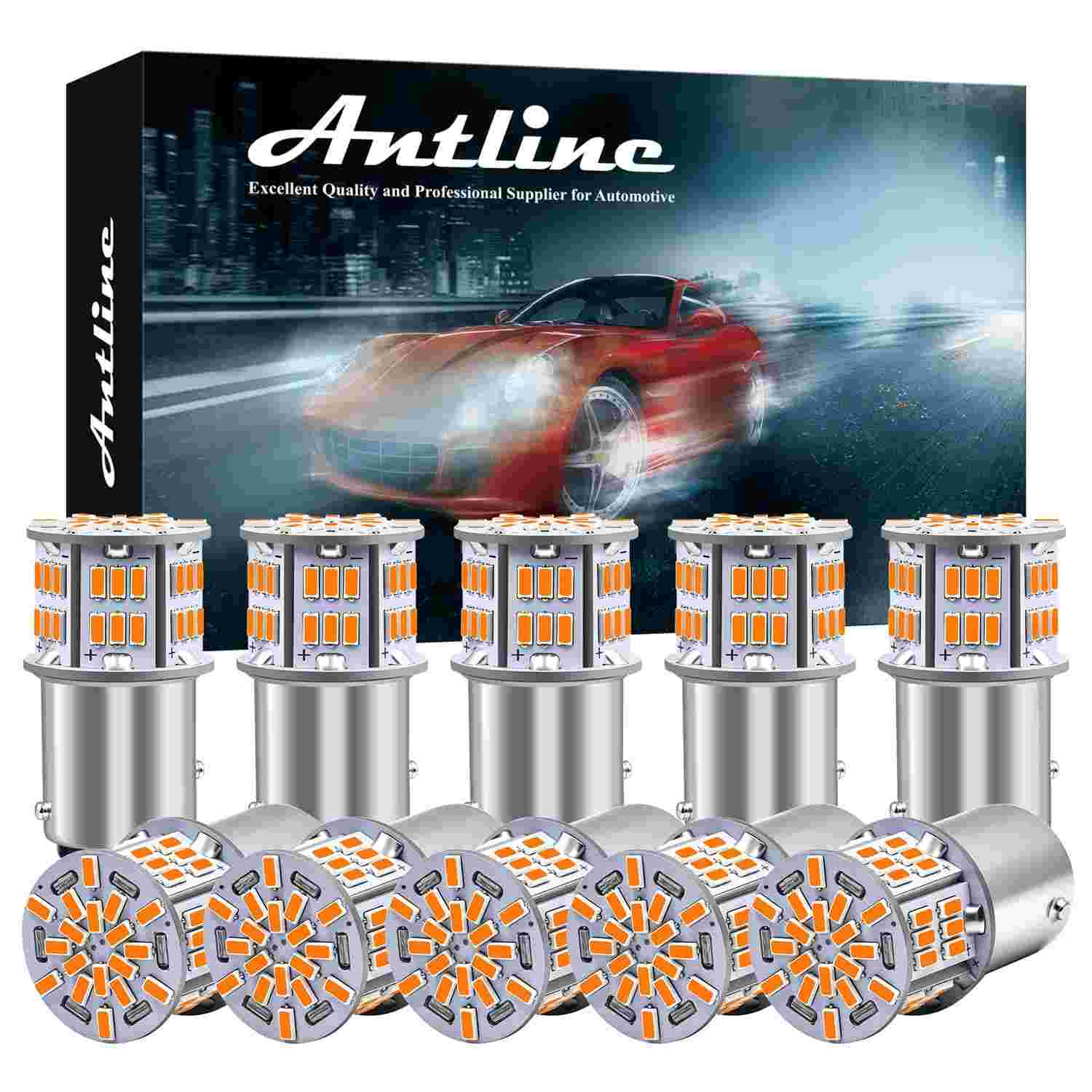 Antline Lâmpadas LED 1157 Âmbar: Brilho Intenso e Durabilidade para Seu Veículo