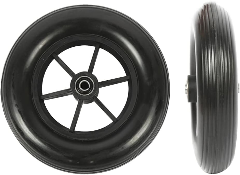 Roda Dianteira 19cm para Cadeira de Rodas: Durabilidade e Conforto com Pneu de Borracha Dura e Cubo Antiderrapante
