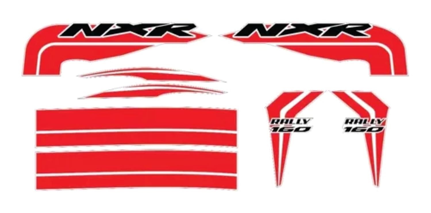 Protetor Adesivo Rally 12 Vermelho Cromo para Honda NXR Bros 160 - Estilo e Proteção Premium