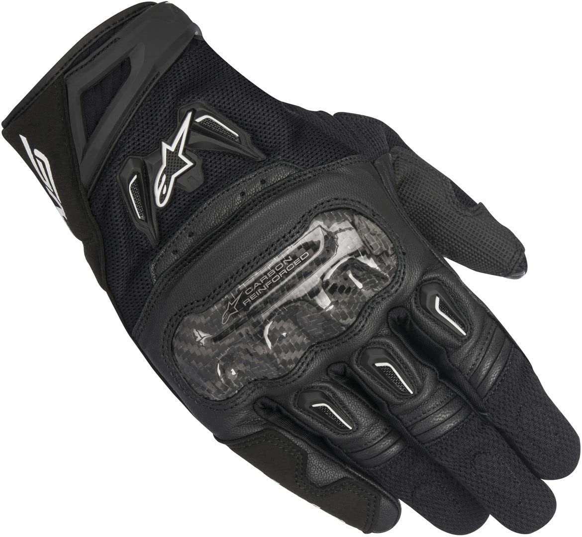Luva Alpinestars SMX-2 Air Carbon V2 Preta: Proteção e Conforto para Sua Pilotagem