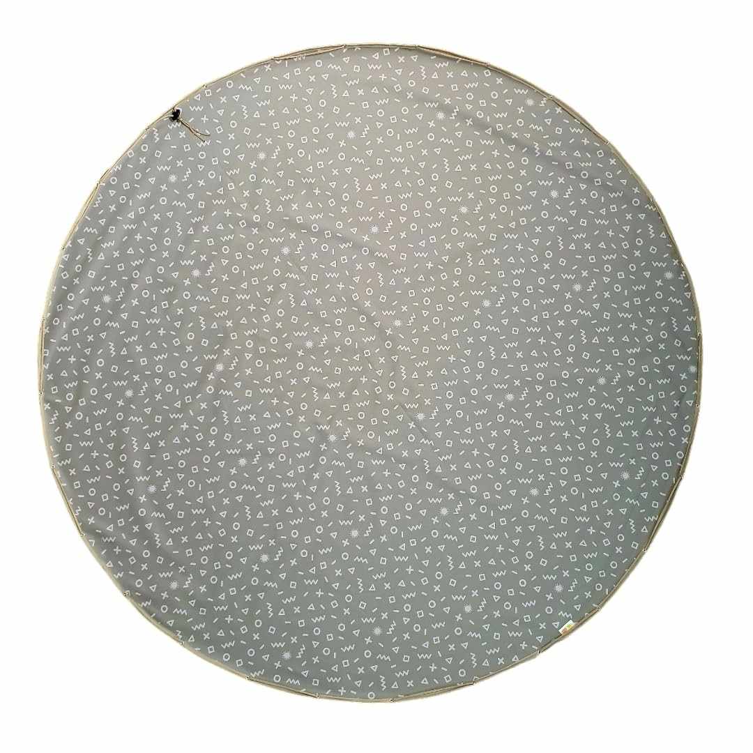 Tapete BLW Redondo com Cordinha Germ Protect - Impermeável e Antimicrobiano para Introdução Alimentar
