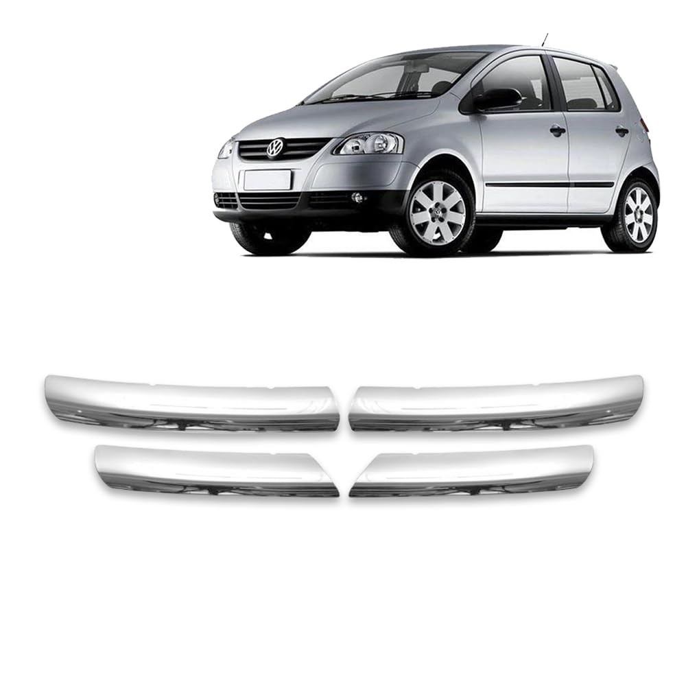 Aplique para Grade Dianteira Volkswagen Fox Spacefox 2008-2010 - Kit Cromado Premium
