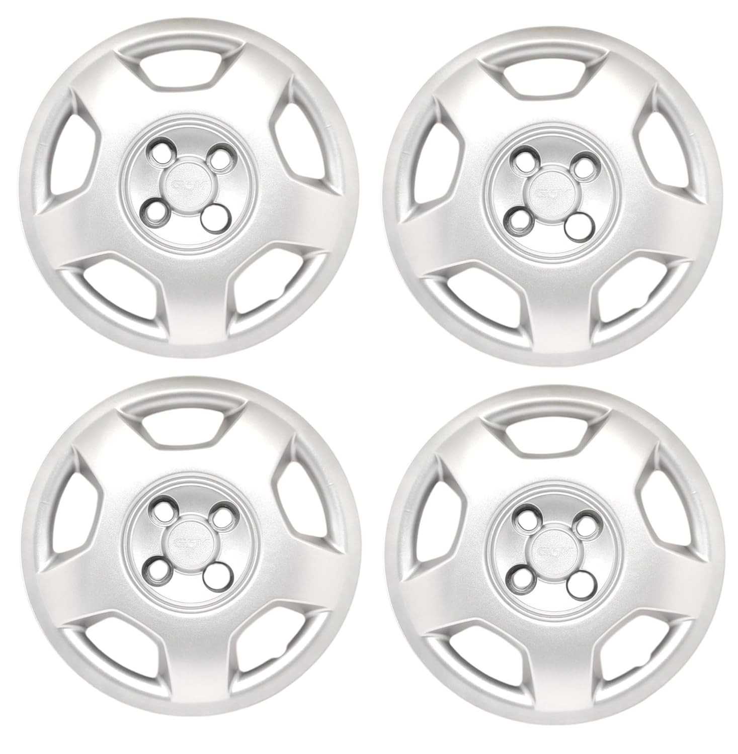 Kit 4 Calotas Prata Aro 14 para Corsa Hatch/Sedan 2004 - Visual Esportivo e Proteção