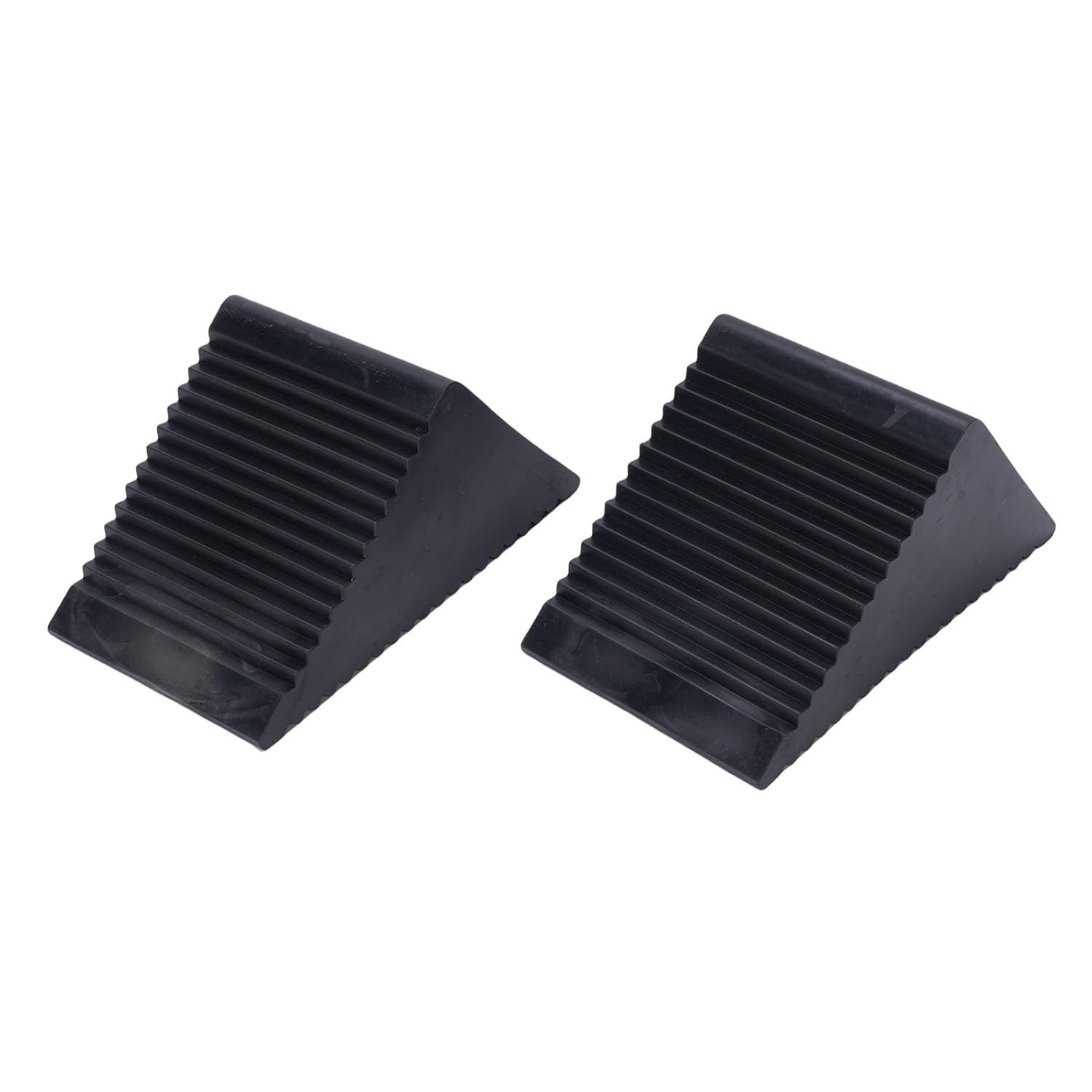 Calços de Roda de Borracha Premium (2 Peças) - Estabilidade Segura para ATVs, Scooters e Trailers