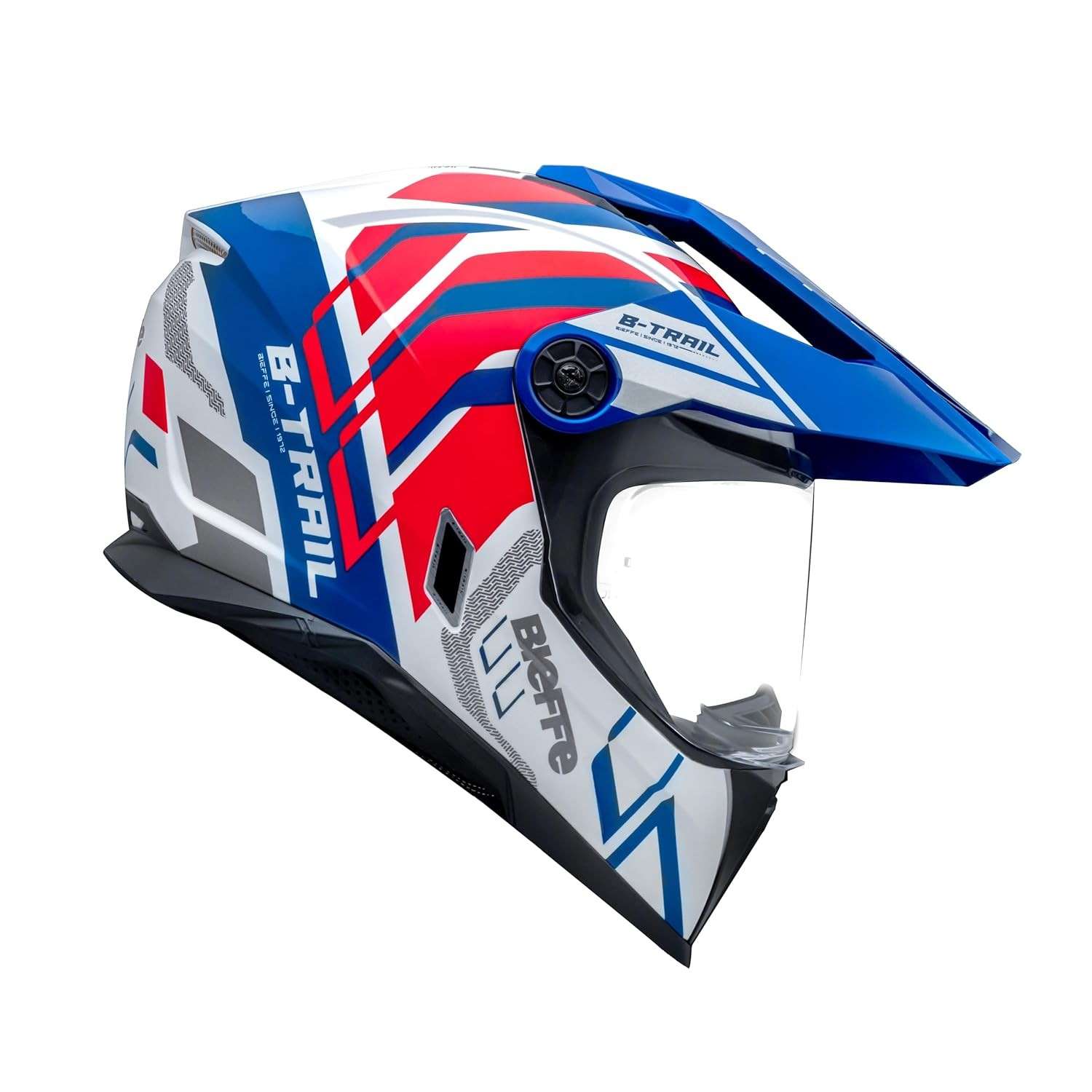 Capacete Masculino Bieffe B-Trail Defender Branco: Segurança e Estilo para Sua Moto