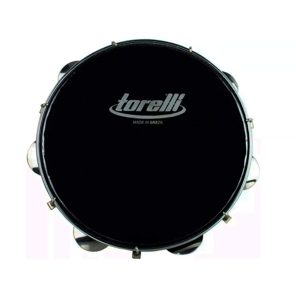 Pandeiro Injetado Black 10" Preto: Ritmo e Qualidade para Iniciantes