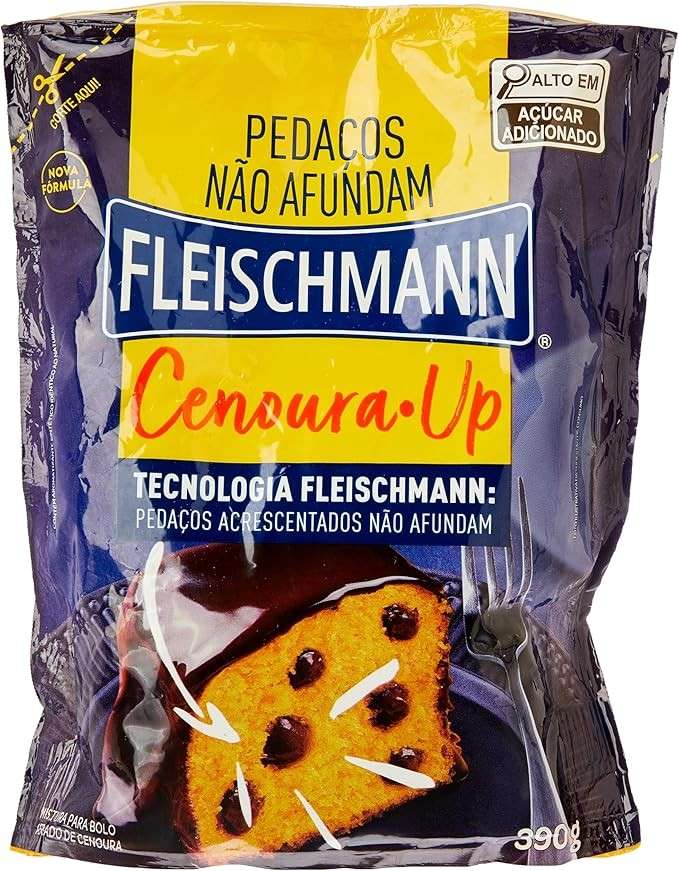 Mistura para Bolo Aerado Cenoura-Up Fleischmann Sachê 390g