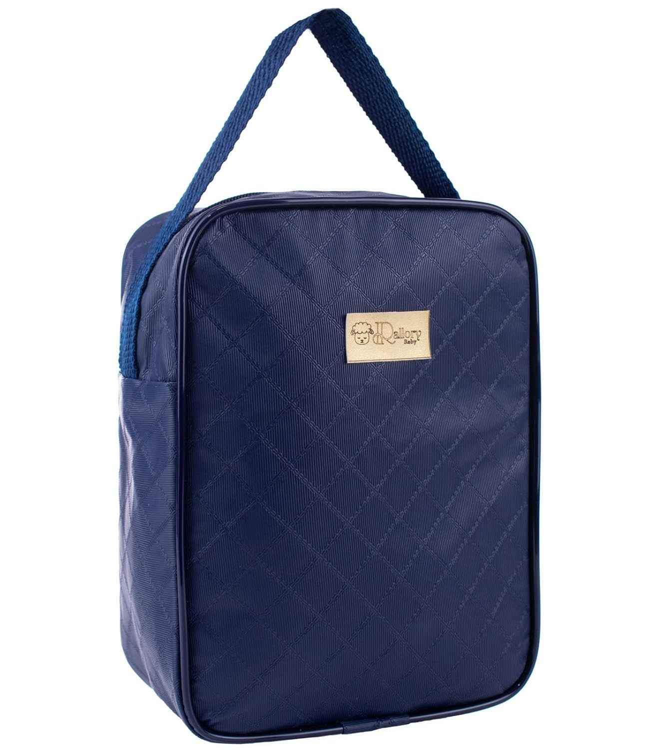 Bolsa Térmica Infantil Azul Marinho com Alça - Ideal para Mamadeiras e Lanches