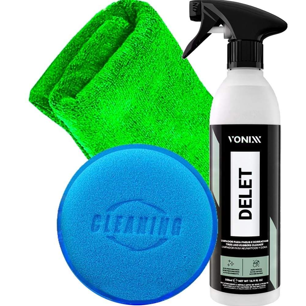 Delet Vonixx 500ML: Limpeza Profunda e Proteção para Pneus e Borrachas