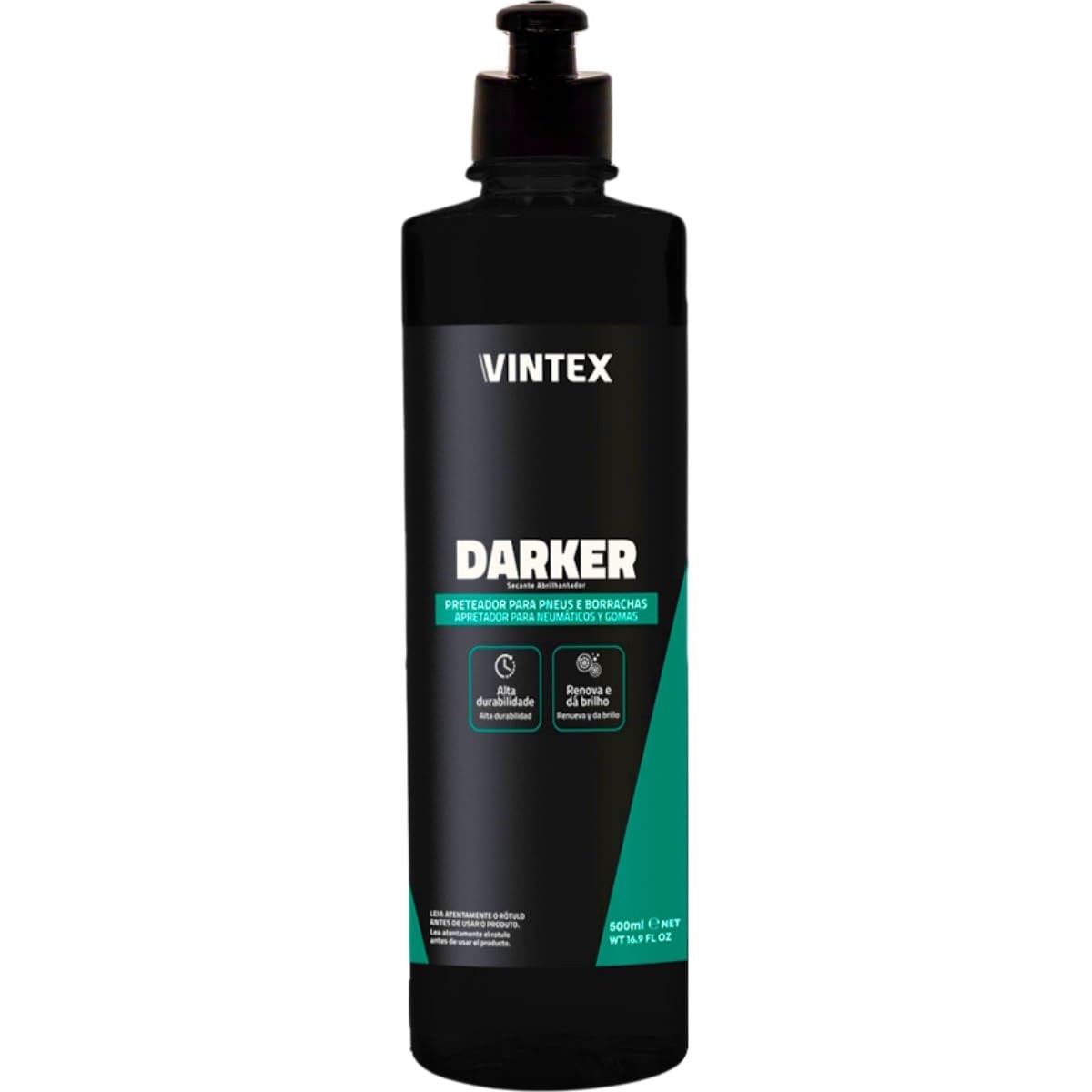 Darker 500ml: O Pretinho Perfeito para Pneus e Borrachas com Brilho Duradouro Vintex