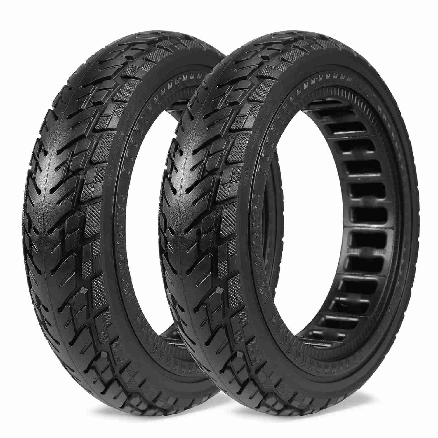 Pneu Sólido 10x2.125" Sem Câmara para Patinetes Elétricos Gotrax, Ninebot, Hiboy - Durabilidade e Performance