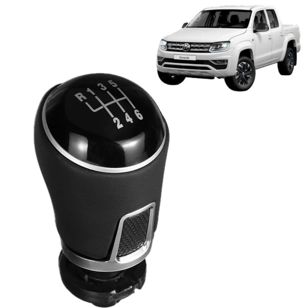 Manopla Bola Câmbio Manual 6 Marchas - Upgrade para VW Amarok, Jetta, Virtus, Golf, Voyage, Gol G5, Fox, Polo TSI, Saveiro e Crossfox