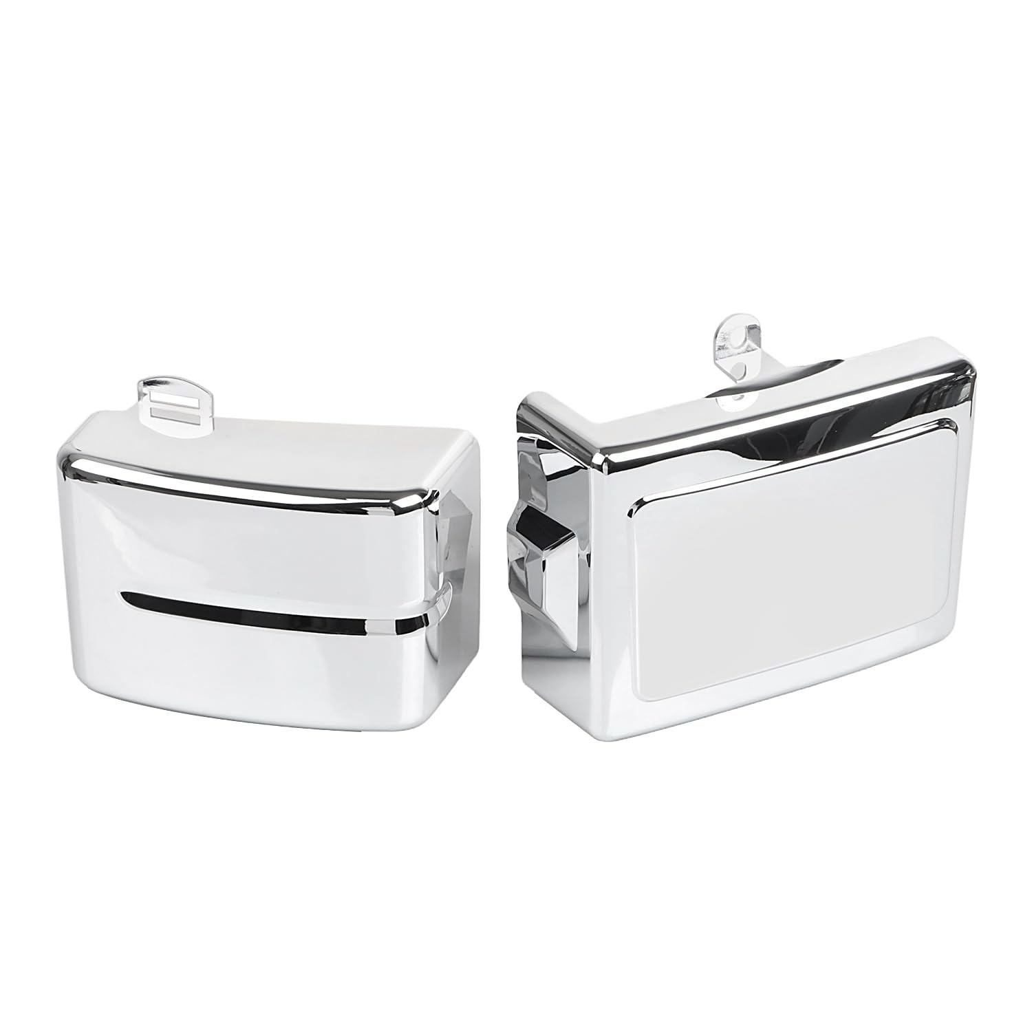 Capa Carenagem Lateral Bateria Cromada para Harley Dyna Fat Bob, Super Glide, Wide Glide, Street Bob (2006-2017)