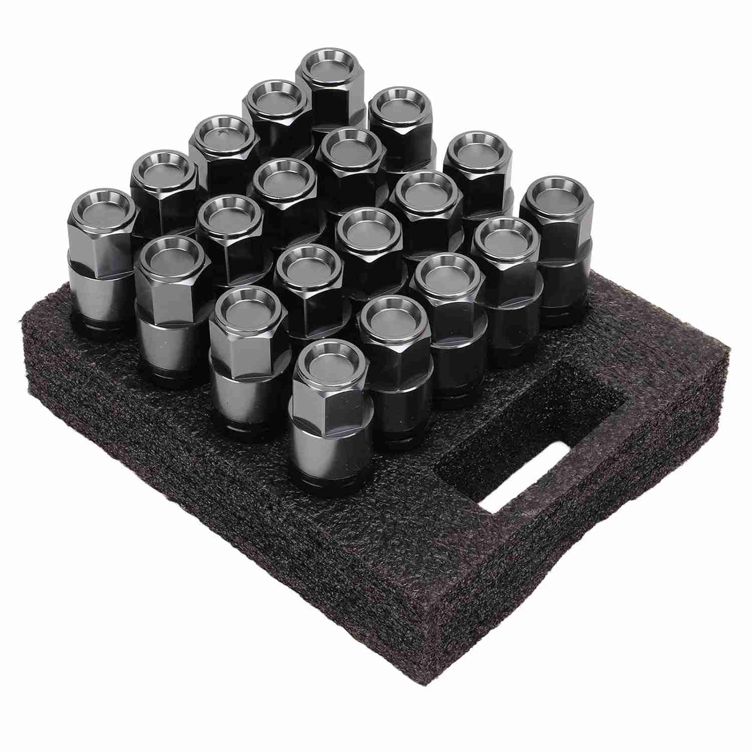 Parafusos de Roda M14x1.5 Estendidos (20un) - Segurança e Estilo para Seu Carro (Cor Titânio)