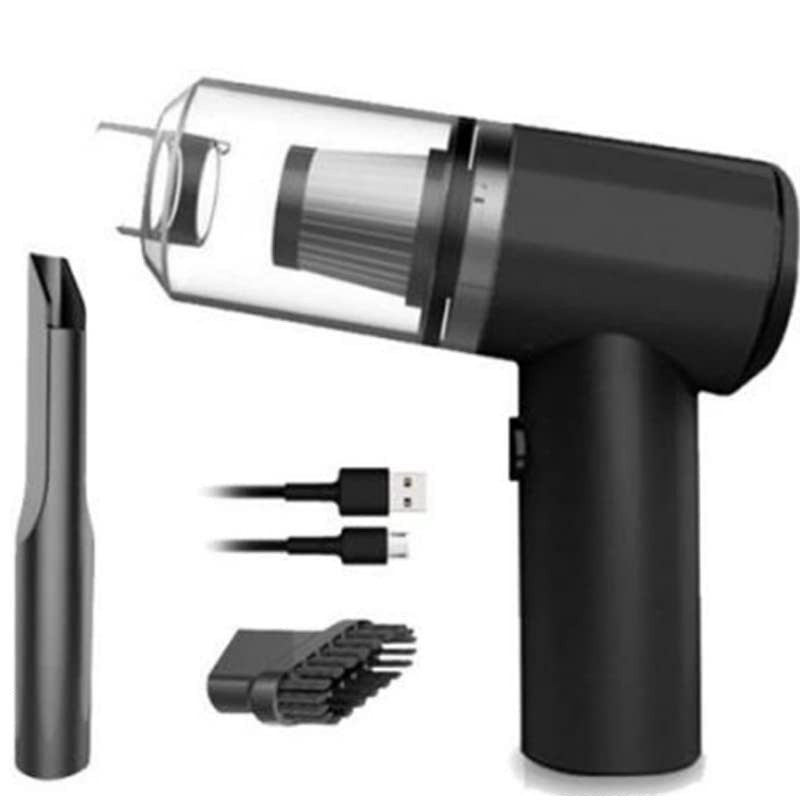 Mini Aspirador de Pó Portátil Sem Fio: Limpeza Rápida para Carro e Casa (Carregamento USB)