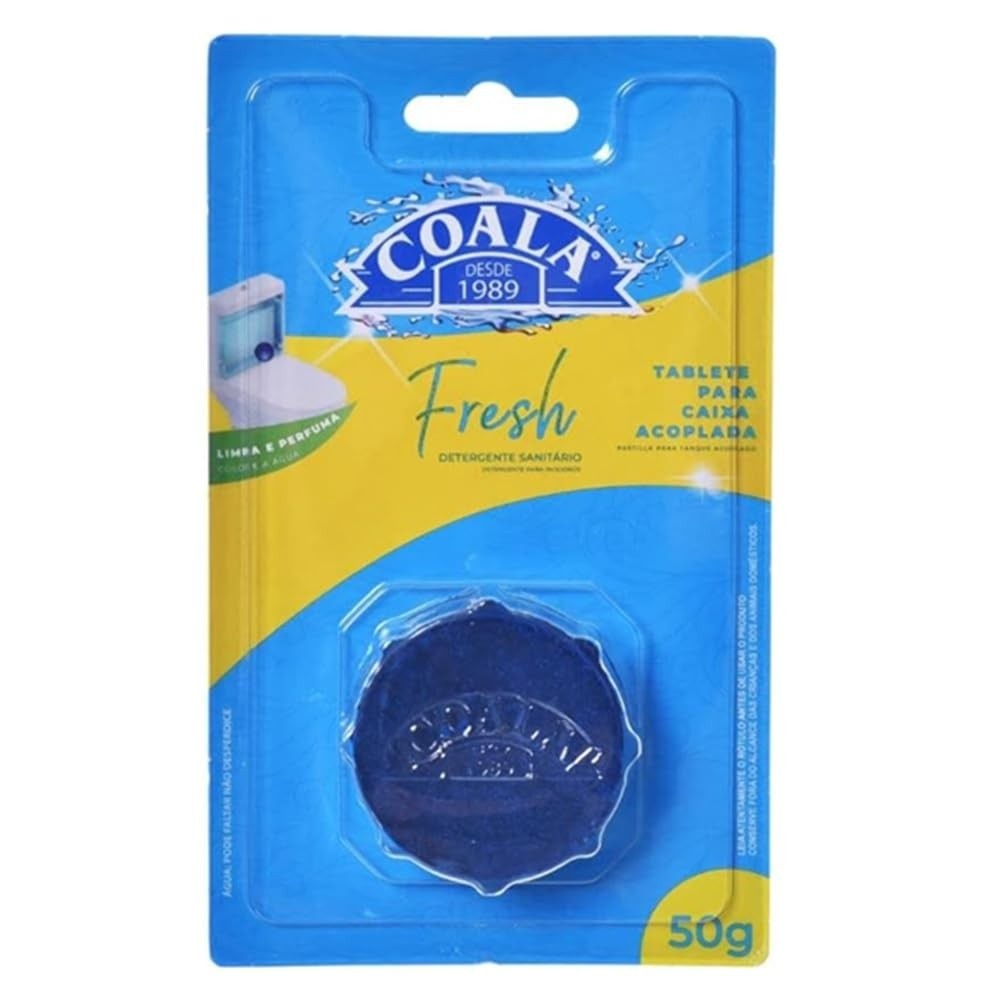 Coala Tablete Caixa Acoplada Fresh 50G - Limpeza e Perfumação Duradoura para Vaso Sanitário