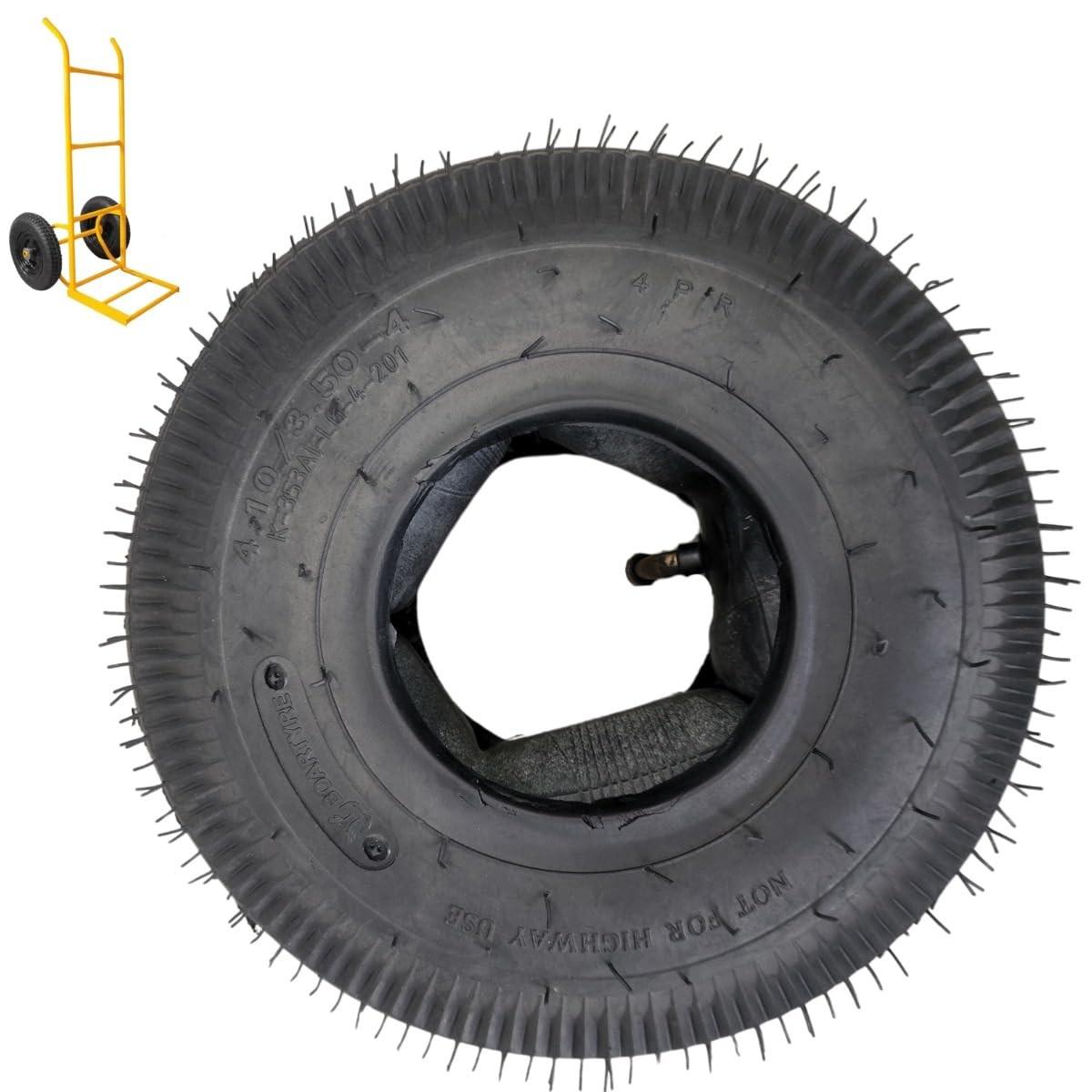Pneu Liso 4.10/3.50-4 com Câmara para Carrinhos de Carga e Mão - Durabilidade e Desempenho