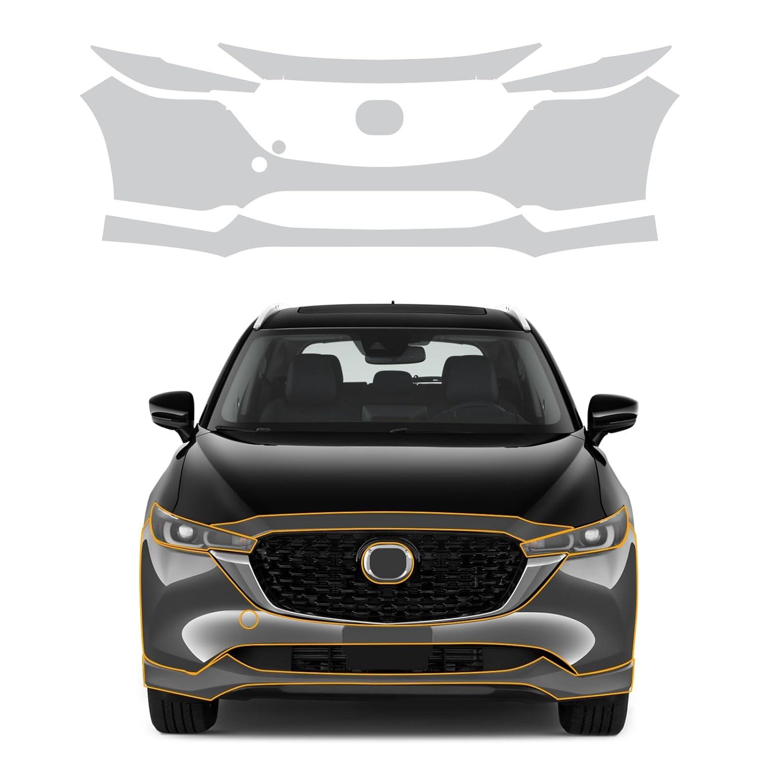 Película Protetora para Mazda CX-5 2022-2024 | PPF TPU 8,5 Mil Transparente com 7 Peças