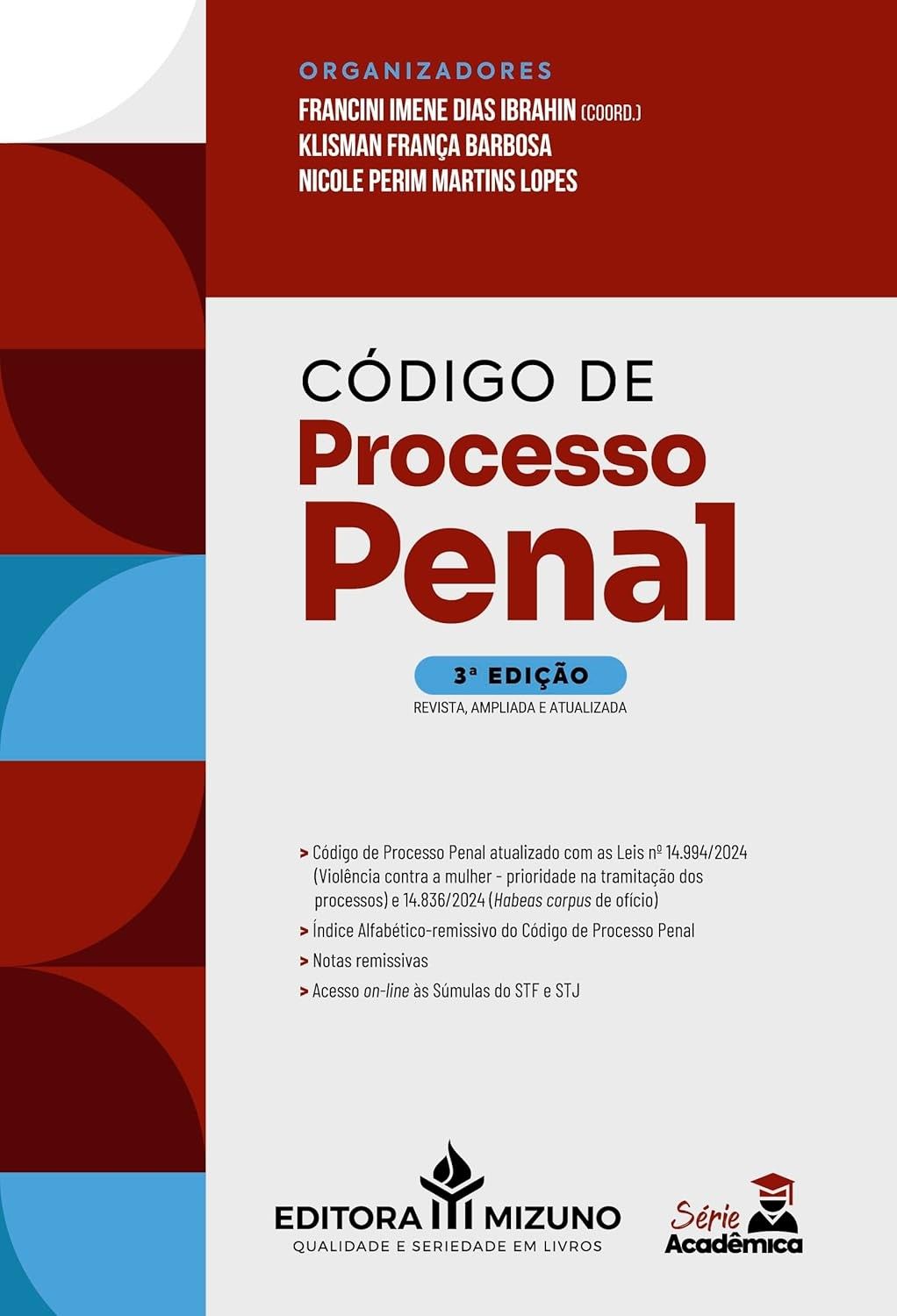 Código de Processo Penal 3ª Edição 2025 - Essencial para Concursos e OAB