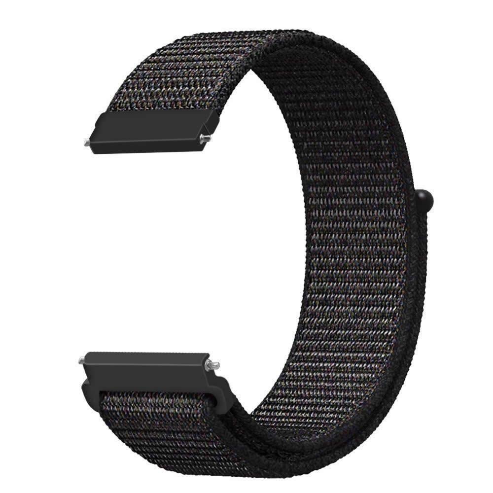 Pulseira Nylon 20mm para Xiaomi Amazfit Bip: Estilo e Conforto em Preto