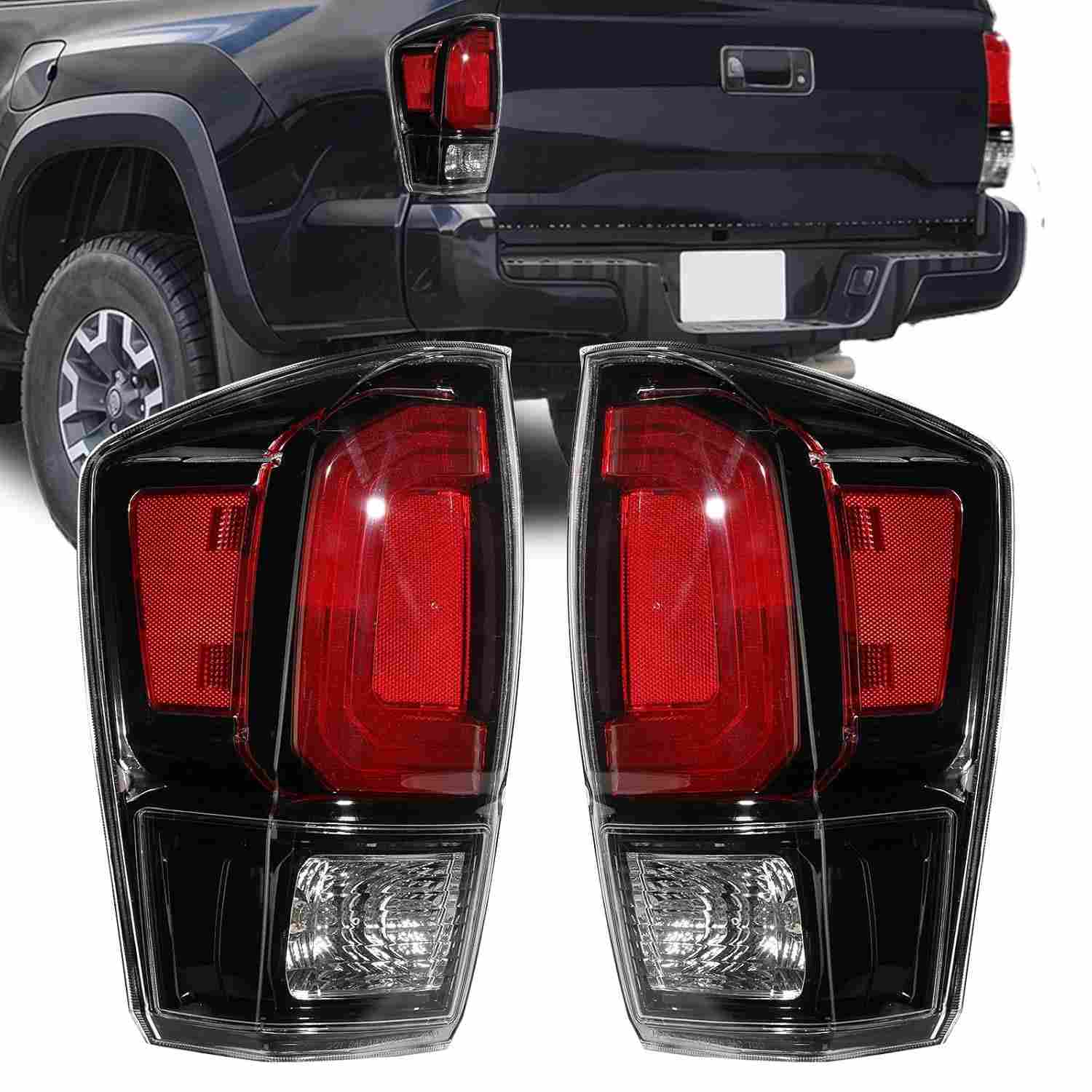 Conjunto de Luzes Traseiras LED para Toyota Tacoma 2005-2015 - Segurança e Estilo