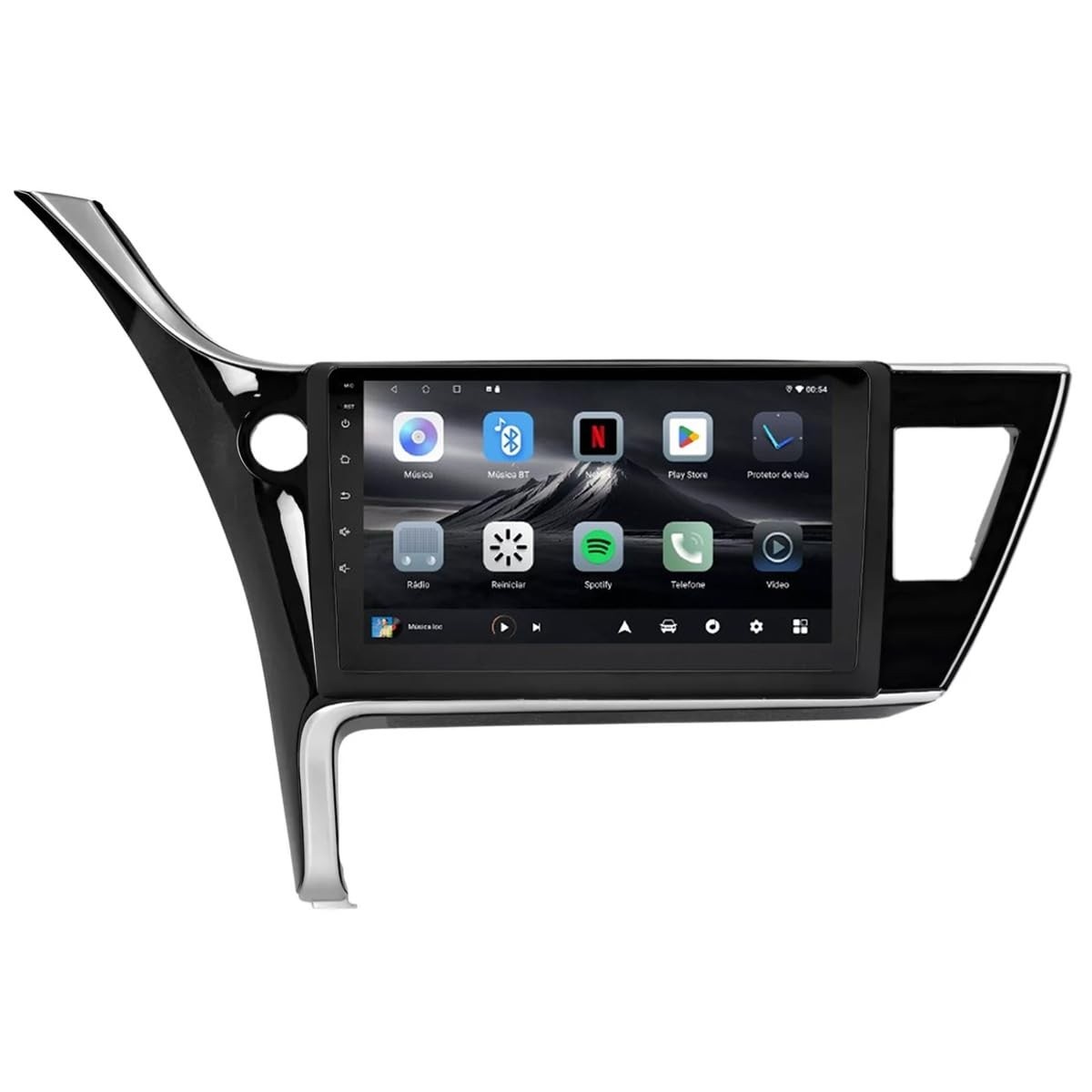 Central Multimídia Adak G2 para Corolla GLi 2017-2019: Tela QLED 9", Android Auto/Carplay Sem Fio e Câmera de Ré