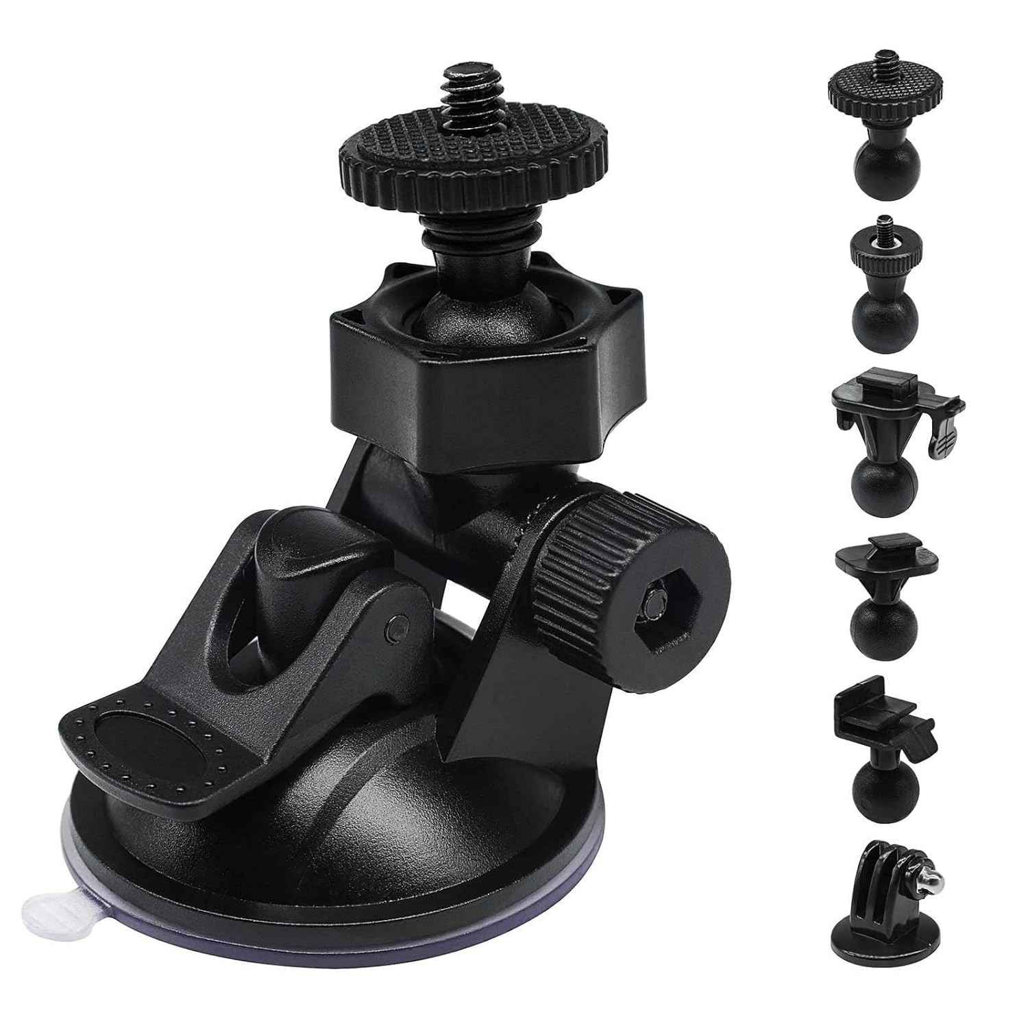 Sportway S30: Suporte de Sucção Universal para Dash Cam com 10 Juntas - Compatível com REXING, GoPro e Mais!