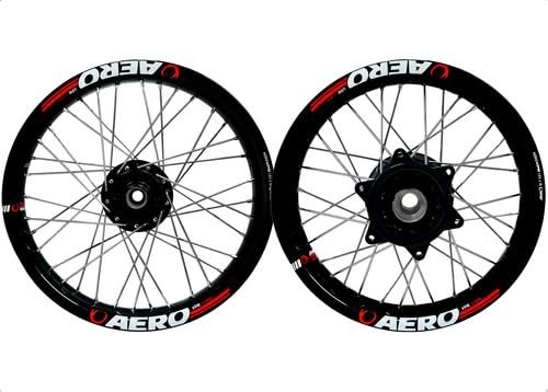 Par de Rodas Viper Aero Alumínio para Bros 125/150/160 - Raios 4mm Tambor