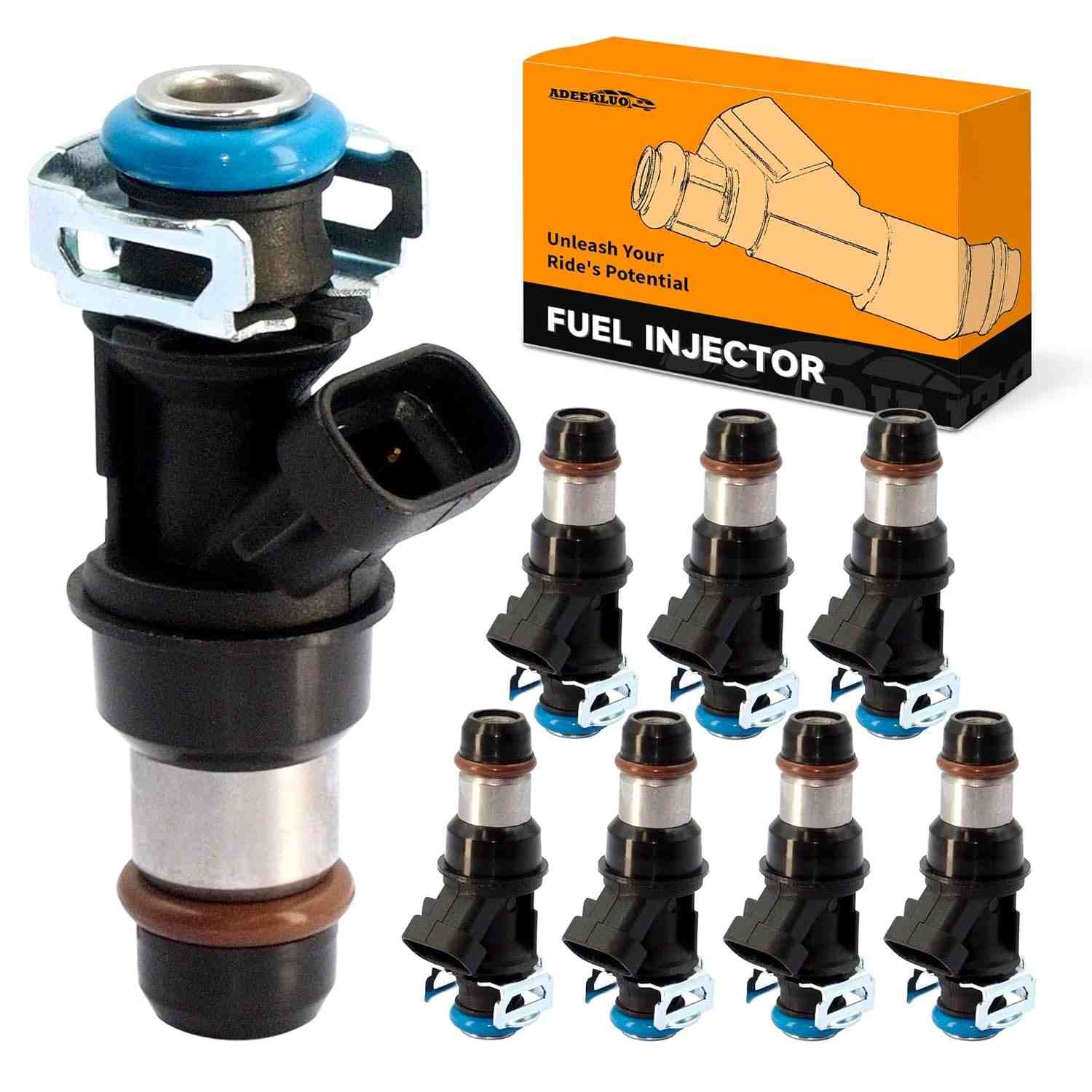 Kit 8 Injetores de Combustível para Chevy Silverado, Tahoe, GMC Sierra, Yukon e Cadillac Escalade 4.8L/5.3L/6.0L (2001-2007) - OE 17113553 FJ315