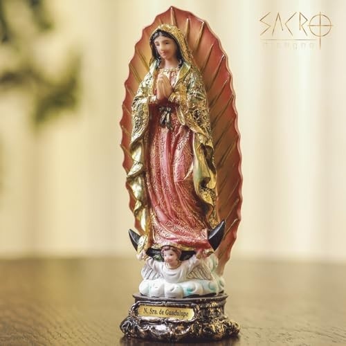 Imagem Nossa Senhora de Guadalupe 20cm em Resina Importada - Peça Sagrada para Decoração e Fé