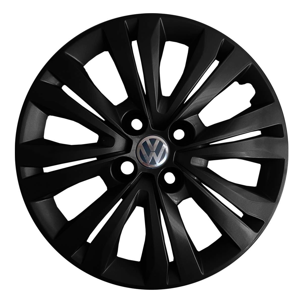 Calota Aro 15 Preto para VW Gol, Voyage e Saveiro (4 Unidades) - Design Moderno e Proteção