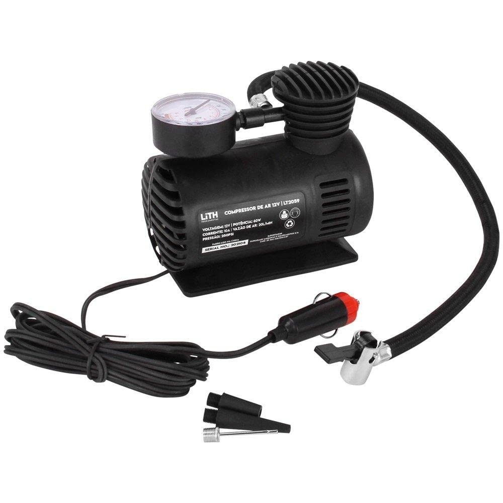 Mini Compressor de Ar Direto 12V 250PSI: Potência e Praticidade para Seu Dia a Dia
